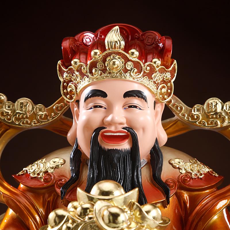Eight Directions Wealth God Statue for Home Worship - Attract Prosperity for Shop and Company Openings