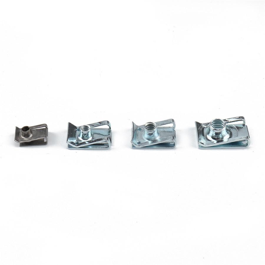 100Pcs Car Motorcycle Fairing Bodywork U Clips U Nut Speed Fasteners M4 M5 M6 M8