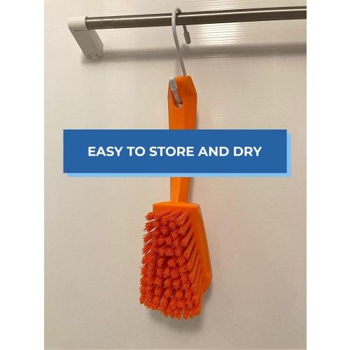 Vikan Short Handle Brush, Hard, Green, #4192, 380239