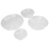 20 Stück Pflanzenuntersetzer 6in 8in 10in 12in Schwerlast-Kunststoff Transparent Blumentopf Untersetzer für