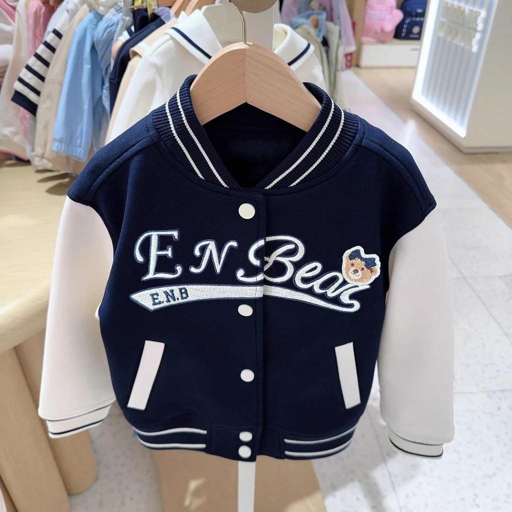 Veste de baseball coréenne tendance pour filles printemps/automne 2025 pour enfants moyens et grands