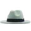 New fashionable and elegant jazz hat, spring, autumn and winter belt woolen casual fashion big-brimmed lady jazz hat