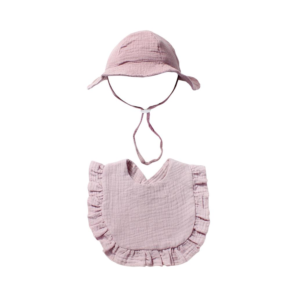 Sommer Baby Farbhut und Lätzchen Set
