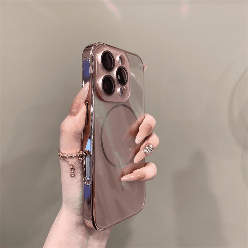 Light Luxury Tempered Glass IPhone 17 Promax Phone Case Apple 15 New 14 All Include Lens Film Protective Case