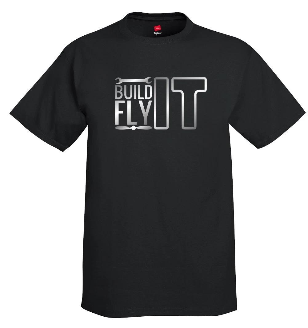 Build It Fly It 2 Aviation Airplane T-Shirt M