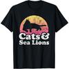 Cats and Sea Lions Men's or Women's Cat and Sea Lion T-Shirt