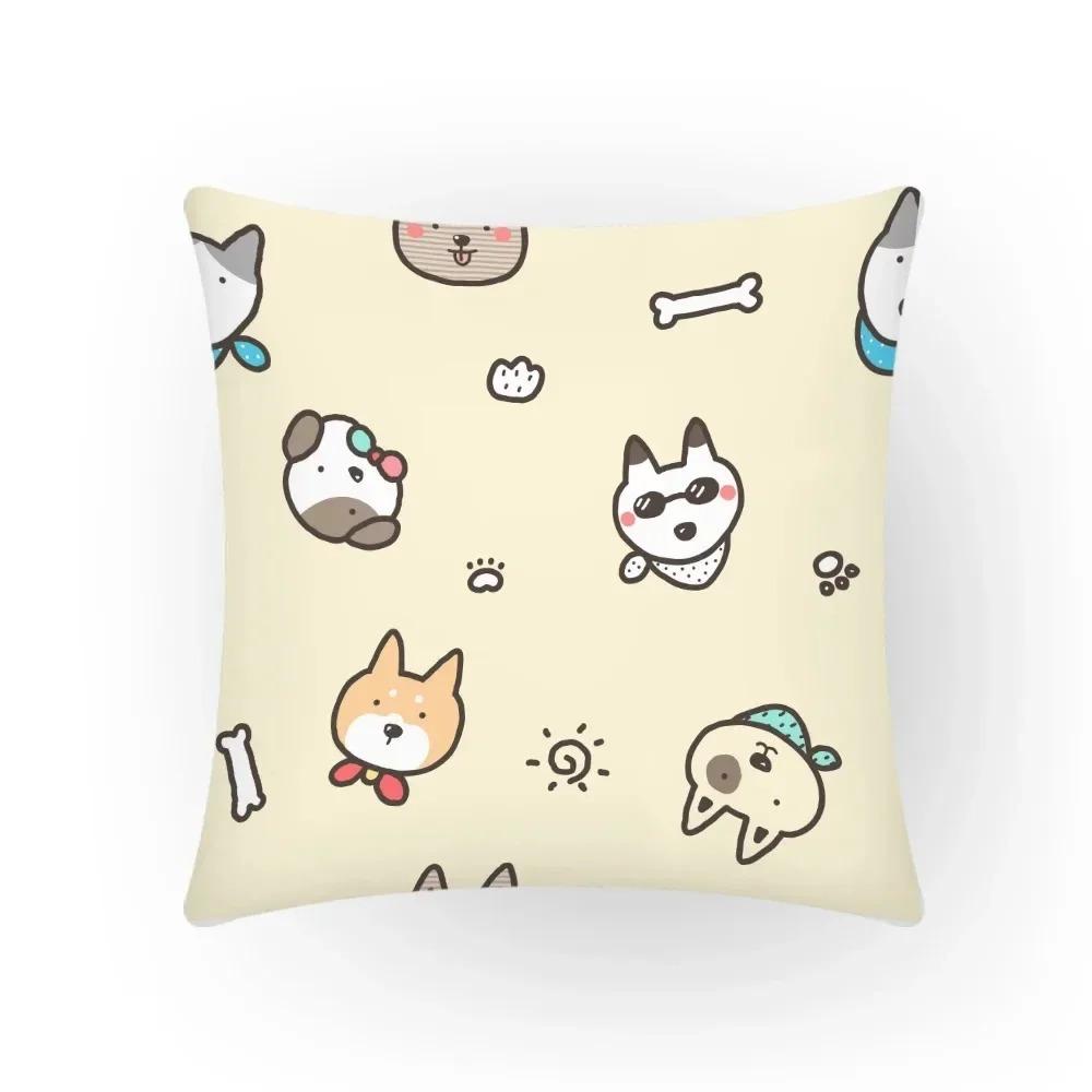 Various Animal Pattern Decorative Pillow Covers Car Sofa Square Cushion Pillow Covers