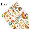 Forest Animal Window Clings for Kids 9PCS Autumn Clings, Thanksgiving Maple Leaf Pumpkin Stickers, Waterproof PVC Stickers Shop Windows Removable