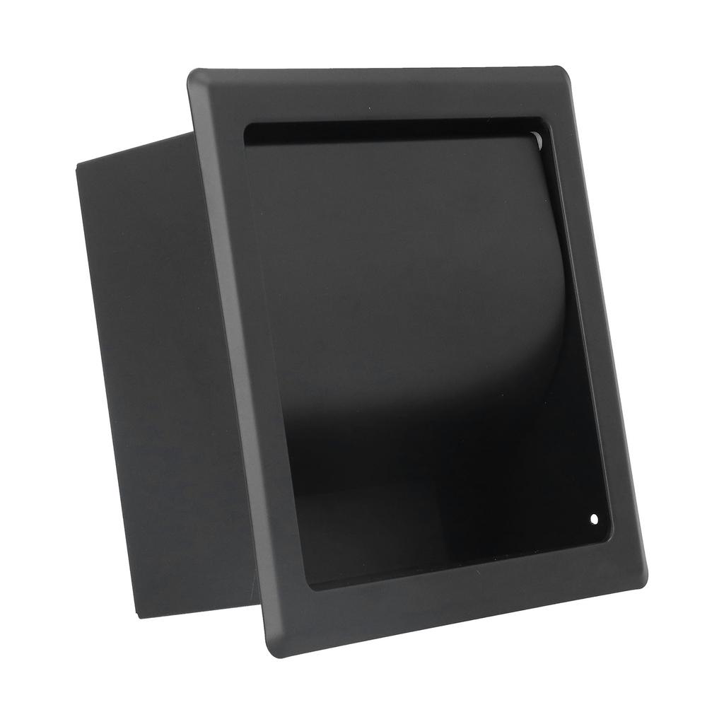 Embedded Toilet Paper Holder 304 Stainless Steel Roll Paper Rack for Home Bathroom Hotels Black