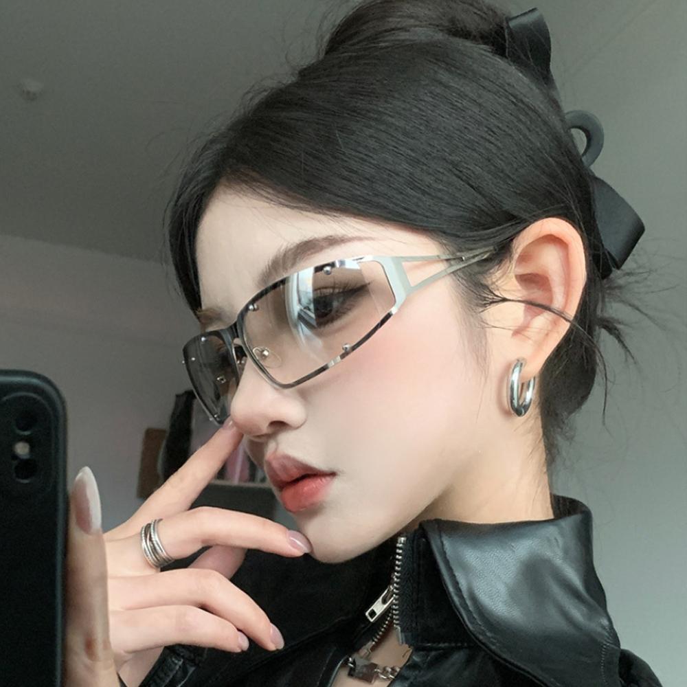 Y2K Punk Sunglasses Women Men Oversized Brand Designer Driving Goggle Sport Sun Glasses Steampunk Eyewear UV400 Shades