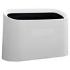Mini Garbage Cans for Office Countertop Garbage Desk Cans Oval Wastebasket Trashcan Small Pp Bedroom Bin