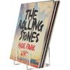 Vinyl Record Storage - Clear Acrylic Record Holder and Book Organizer. Stylishly Showcase Your Vinyl Record Collection and Keep Your Books and