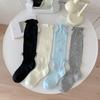 Ladies Summer Sweet Cotton Breathable Ultra Thin Bow Calf Pile Socks