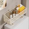 Adjustable Shelves Toilet Paper Storage Shelf Heavy-Duty Wall-Mounted Shelf  Shower Gel Storage