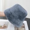 Imitacja Norki Kapelusz Wiaderkowy z Dużym Rondem Damski Polarowy Pogrubiony Puszysty Kapelusz Basinowy