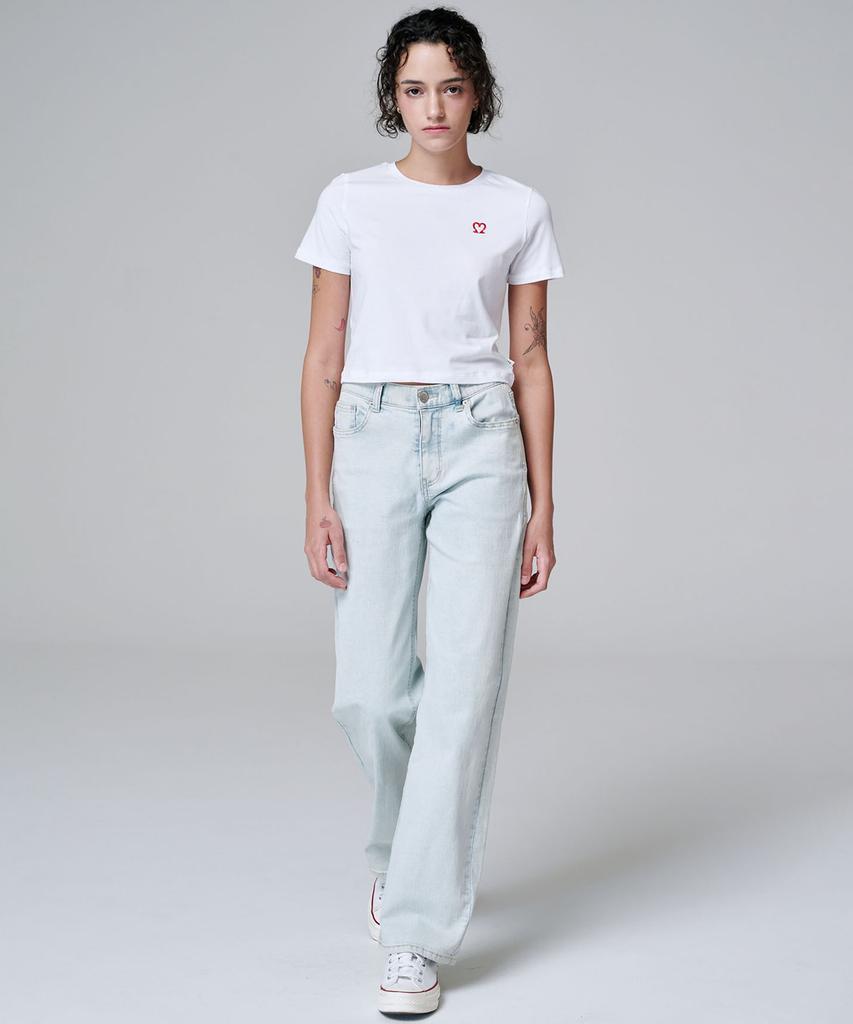 MALOUPE 5210 Crop Signature T-Shirt (White)