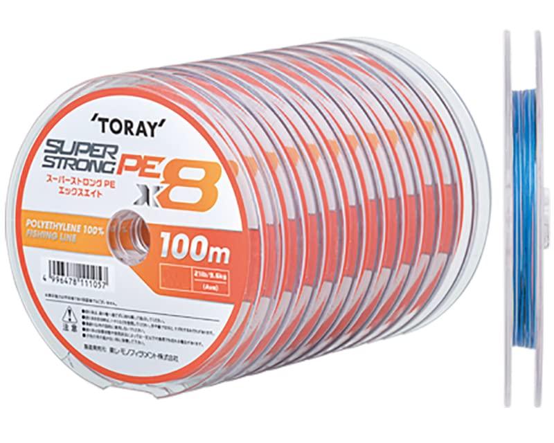 TORAY Super Strong PE X8 Многоцветный 100м 12-жильный [1200м] 0.8 №