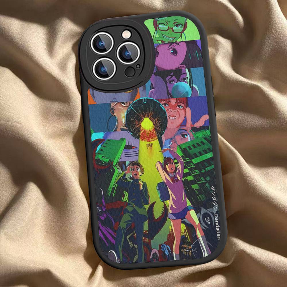 

Anime D-Dandadan Leather Phone Case For IPhone 16 15 14 13 12 11 Pro Max Plus Shockproof Cover iphone 12