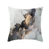 Nordic Marble Pattern Gold Edge Printed Peach Skin Pillow Cover Watercolor Ink Pattern Home Bedroom Pillow Cushion Cover