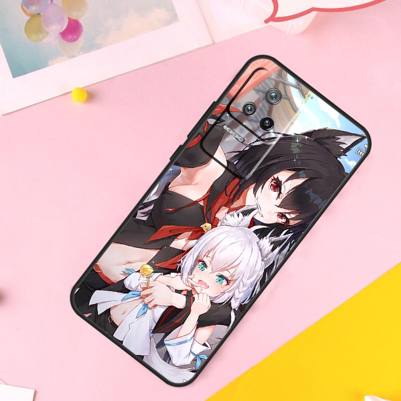 Shirakami Fubuki Hololive Case For POCO M6 X6 Pro X3 X4 X5 M5s F3 F5 Xiaomi 14 Ultra 12 13 Lite 11T 12T 13T Pro Funda