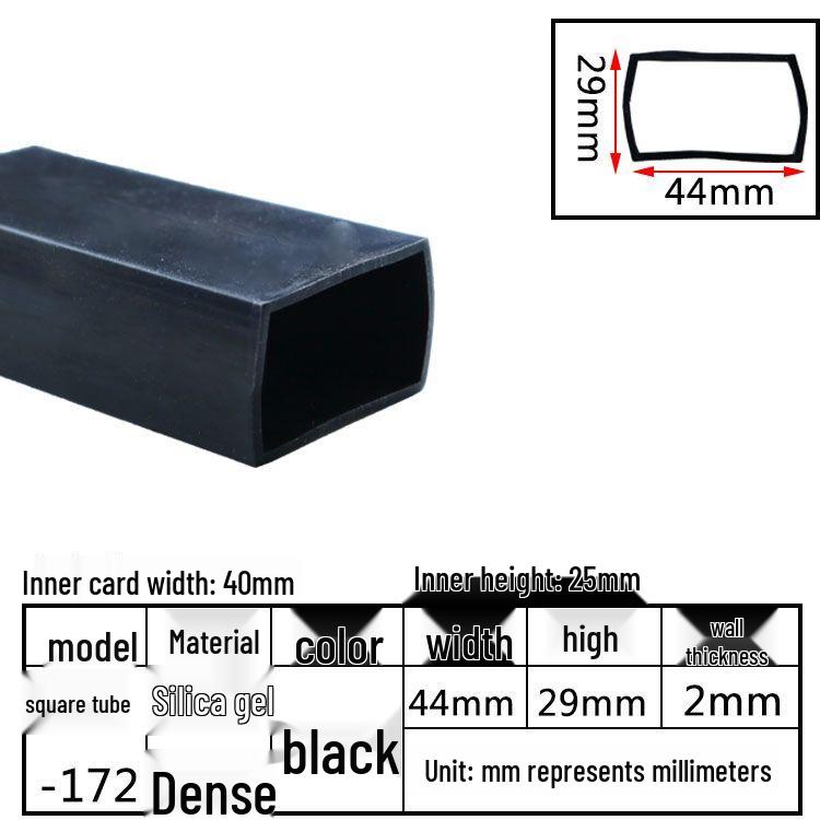 High-Temperature Resistant Silicone Square Tubing: Durable, Customizable, Aging-Resistant Rubber Sheath and Hollow Sealing Strip.