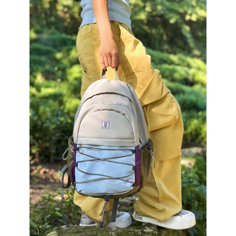 

Легкий уличный альпинистский рюкзак спортивный универсальный рюкзак женский повседневный компьютерный рюкзак контрастного цвета школьный рюкзак для студента колледжа тренд