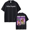 Sabrina Carpenter Tour 2026 Print TShirt Men Women  Aesthetic Clothing Tshirts Summer Cotton Shortsleeved Harajuku T Shirts