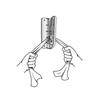 Orange Cloth Cutter - Wall-Mounted 