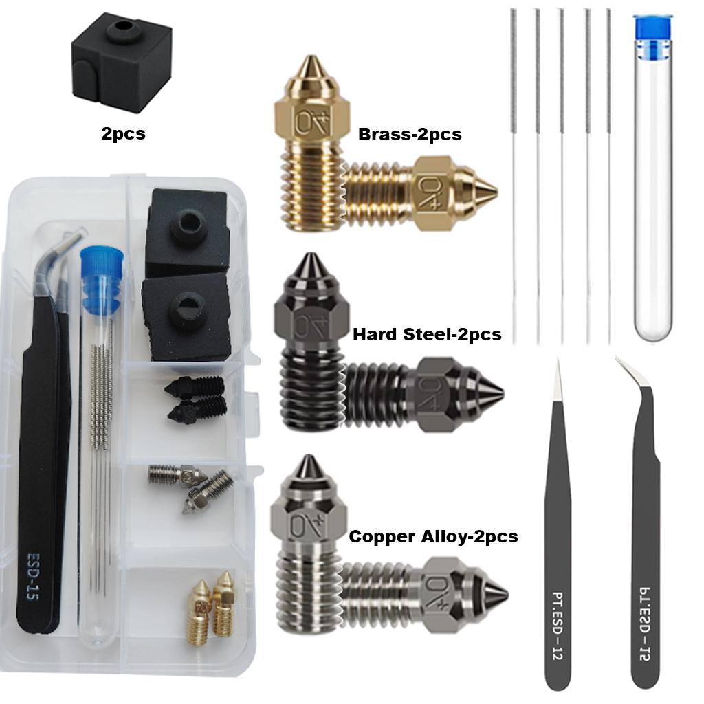 Creality Original Ender 3 V3 SE Brass Nozzle Kit, High-Speed Brass Nozzles for Ender 3 V3 SE/Ender 5 S/Ender 7 3D Printer