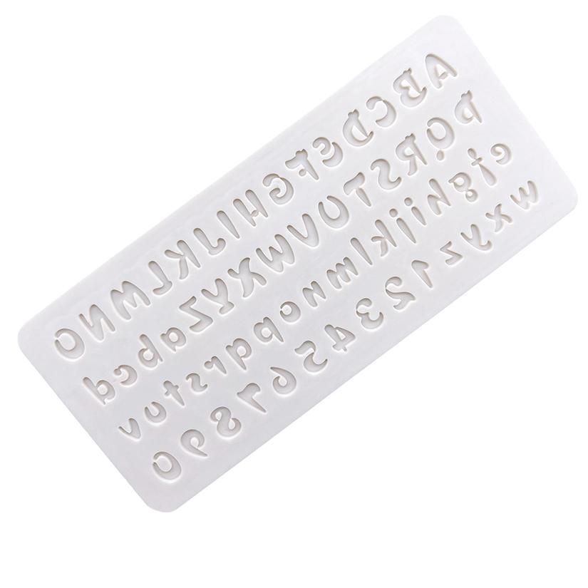 Alphabet Number Silicone Mold Sugarcraft Cupcake Baking Mold Resin Tools Fondant Cake Decorating Tools