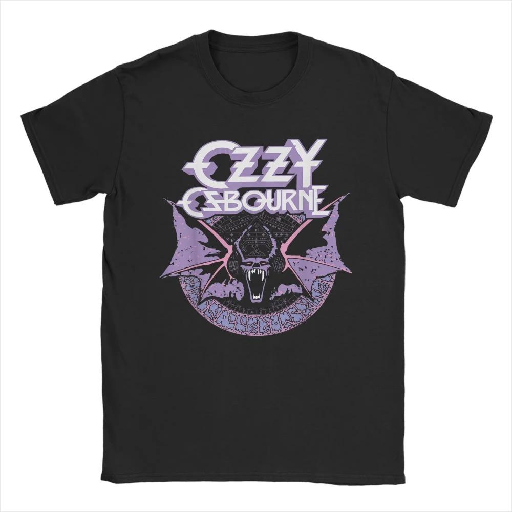Ozzy Osbourne Vintage Bat Graphic T-shirt, Unisex Cotton Summer Casual Rock T-shirts 4XL