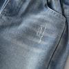 Children's Jeans Spring and Autumn Pants Boys' Worn Casual Denim Pants