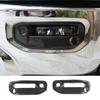 Car Front Fog Light Cover Lamp Trim Frame For Dodge RAM 1500 2018+ Carbon Fiber