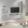 VidaXL TV Stand Set 4 Pcs Concrete Grey Engineered Wood 3114329