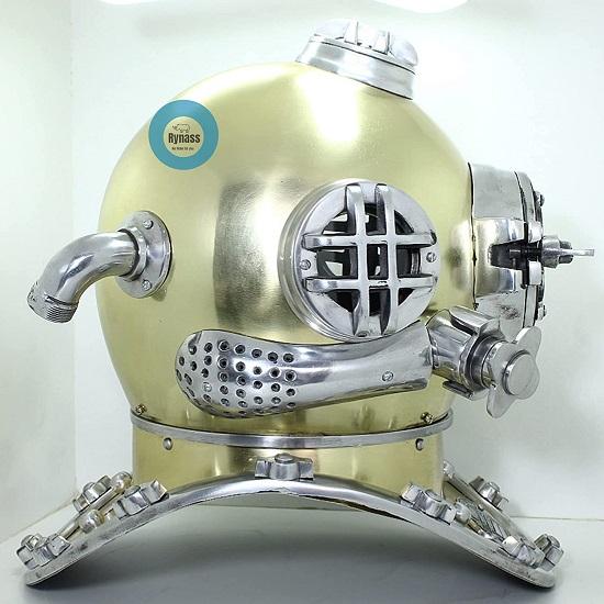 Royal Handicraft 45,72 cm Vintage, Antik, Wohndekor-Artikel Taucherhelm Boston Mass Mark V Divers
