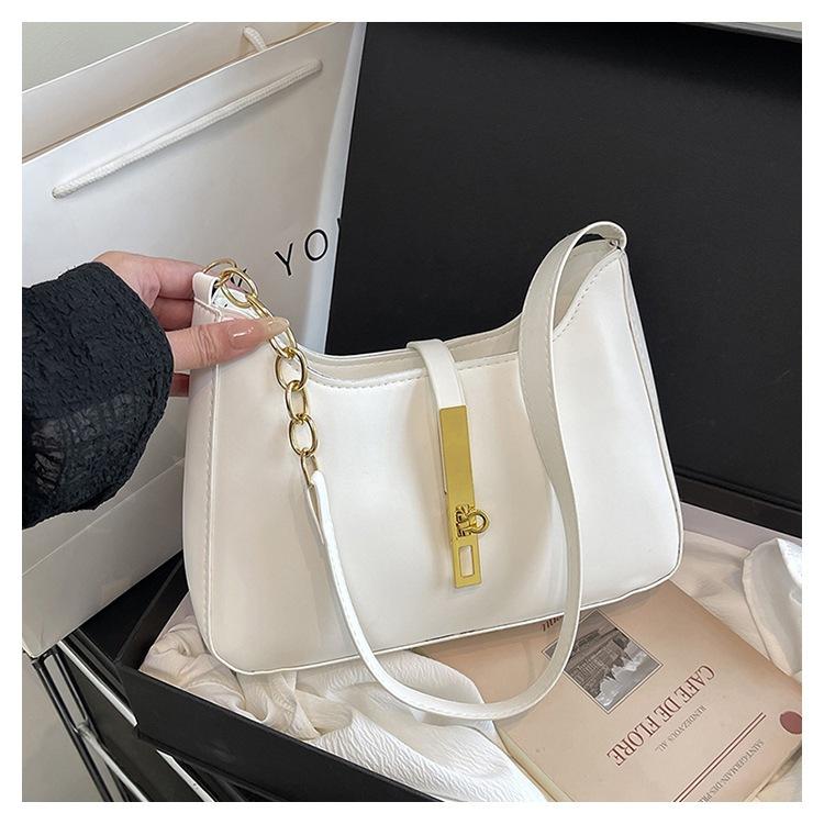 Taschen Neue trendige Damentaschen Frühling und Sommer einfache und vielseitige Schultertaschen Nischen-Achseltaschen