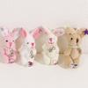 Soft and Adorable Rabbit Plush Toy with DIY Accessories Exquisite Rabbit Keyring Decoration Cute Rabbit Keychain Pendant