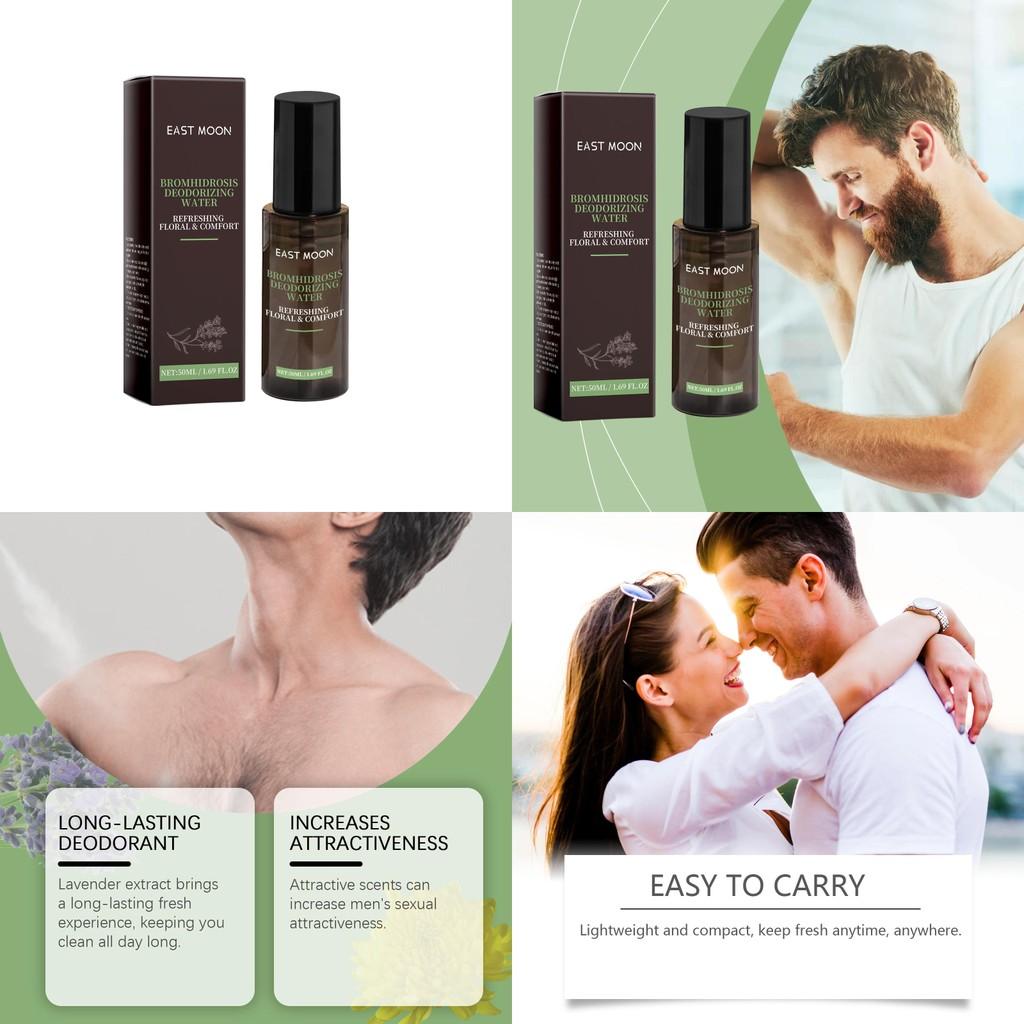 Eastmoon Men's Freshness Spray For Underarm Odor Elimination And Natural Fragrance Care 50ml