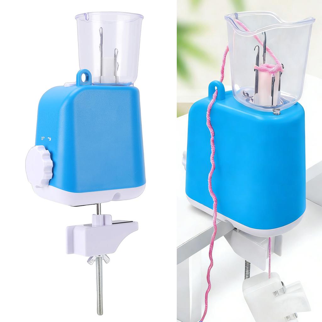 Electric Cord Knitting Machine with Tension Control Automatic Rope Braiding Machine for Crochet Crafts Blue