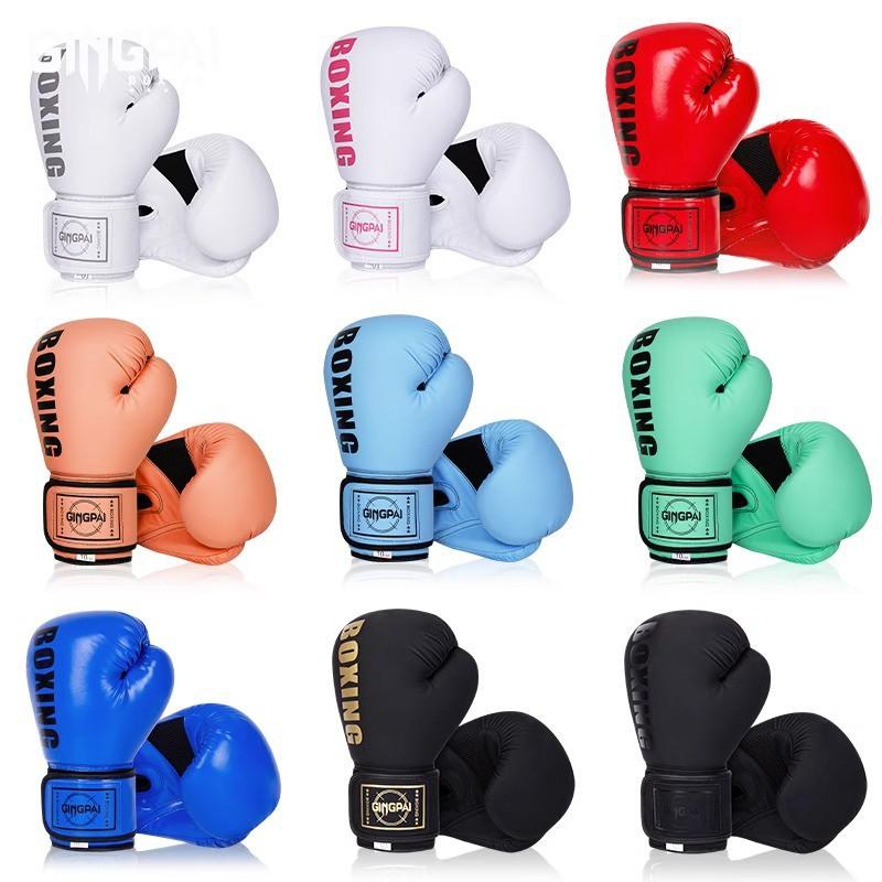 Professional Boxing Gloves Adults Kids Training Punching Bag MMA Muay Thai Sparring PU Leather 6oz-14oz