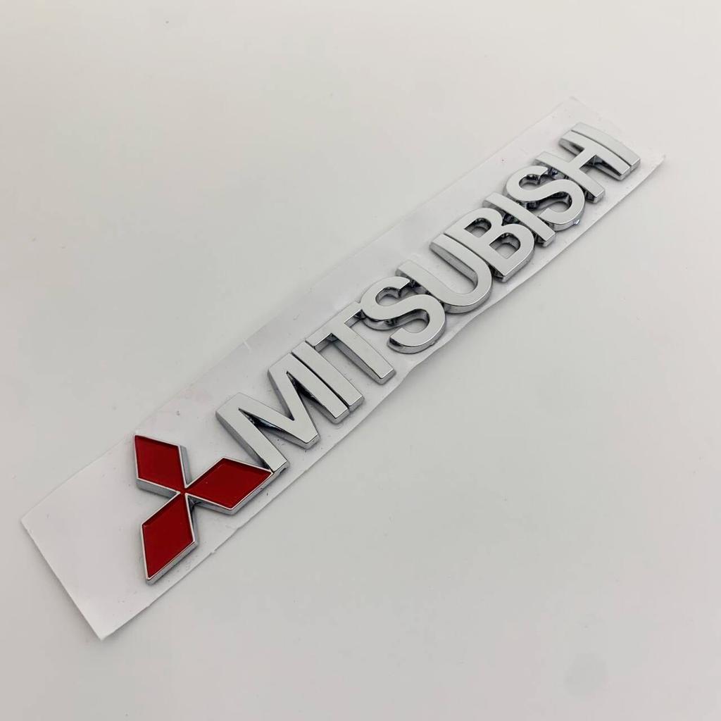 1Pcs 150mm 3D ABS Zinc Alloy Car Body Emblem Badge for Mitsubishi Outlander Pajero Lancer Exterior Decorative Creative Sticker
