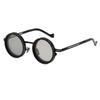[FEISEDY] 9-Level Adjustable Polarized TAC Sunglasses, Metal Frame, Round Shape, UV400 UV Protection (Levels 1-9), Adjustable Lenses, All-Weather,
