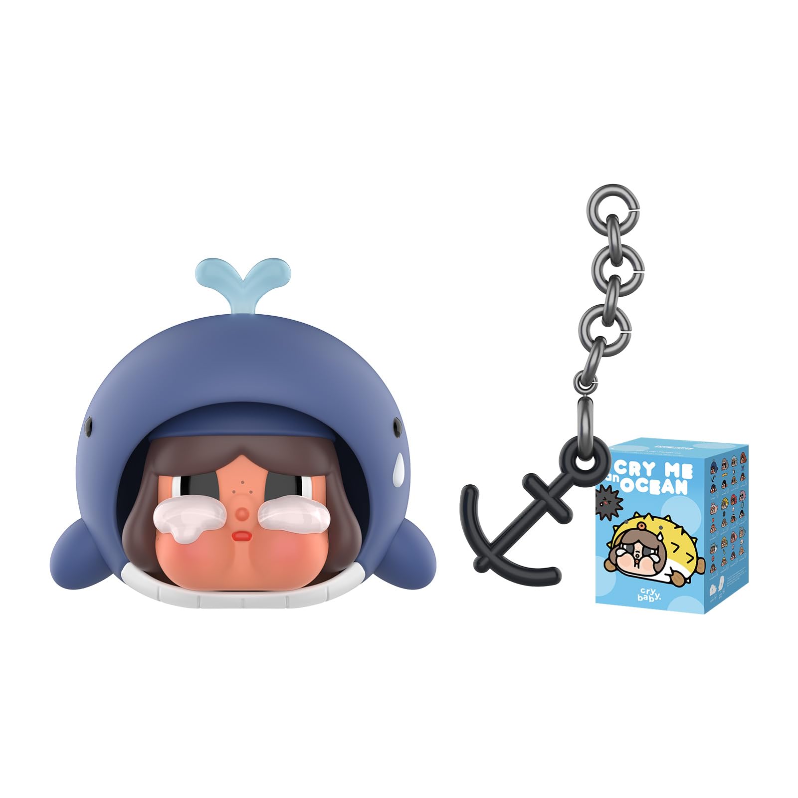 [Официальный магазин POP MART] Серия CRYBABY Cry Me an Ocean [1 шт.] Crybaby Pop Mart Игрушка-сюрприз Гатча Гатча Подарок Активность для фанатов Pop Mart Оригинал