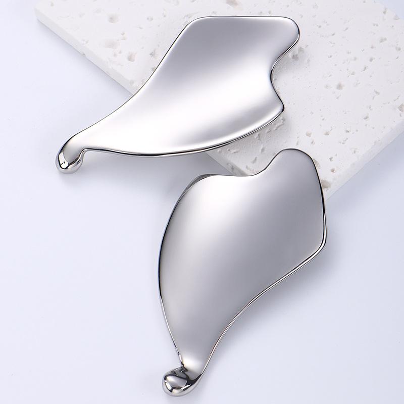Stainless Steel Scraping Board, Back Massage, Facial Scraping, Special Metal 304 Stainless Steel Gua Sha Tool Face Massager