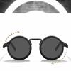 Manual Rotating Fishing Sunglasses Round Frame ND Filter Sunglasses  Driving