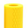 2Pcs Silicone Barbell Grips Prevent Slip Thick Bar Dumbbell Grips for Weightlifting Muscle Growth Hands Stress Relieve Yellow