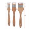 Bamboo Handle Multi-Tooth Comb Brush Round/Flat Acrylic Paint Brush High-quality Watercolor Brush