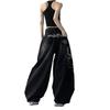 2025 Summer Unisex Retro Embroidered Scimitar Wide-Leg Jeans