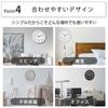 Wall clock stylish cute Nordic silent wall-mounted glass simple modern interior high-end elegant basic easy read quiet white black gold gray living