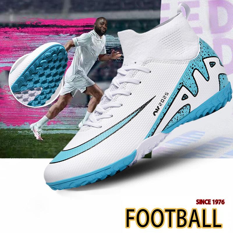 X thorn 15 children's football shoes men's high-top students long spikes broken nails competition sports shoes